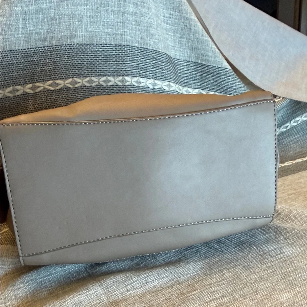 Bebe Taupe Satchel with Tassel Accent - Picture 4 of 7